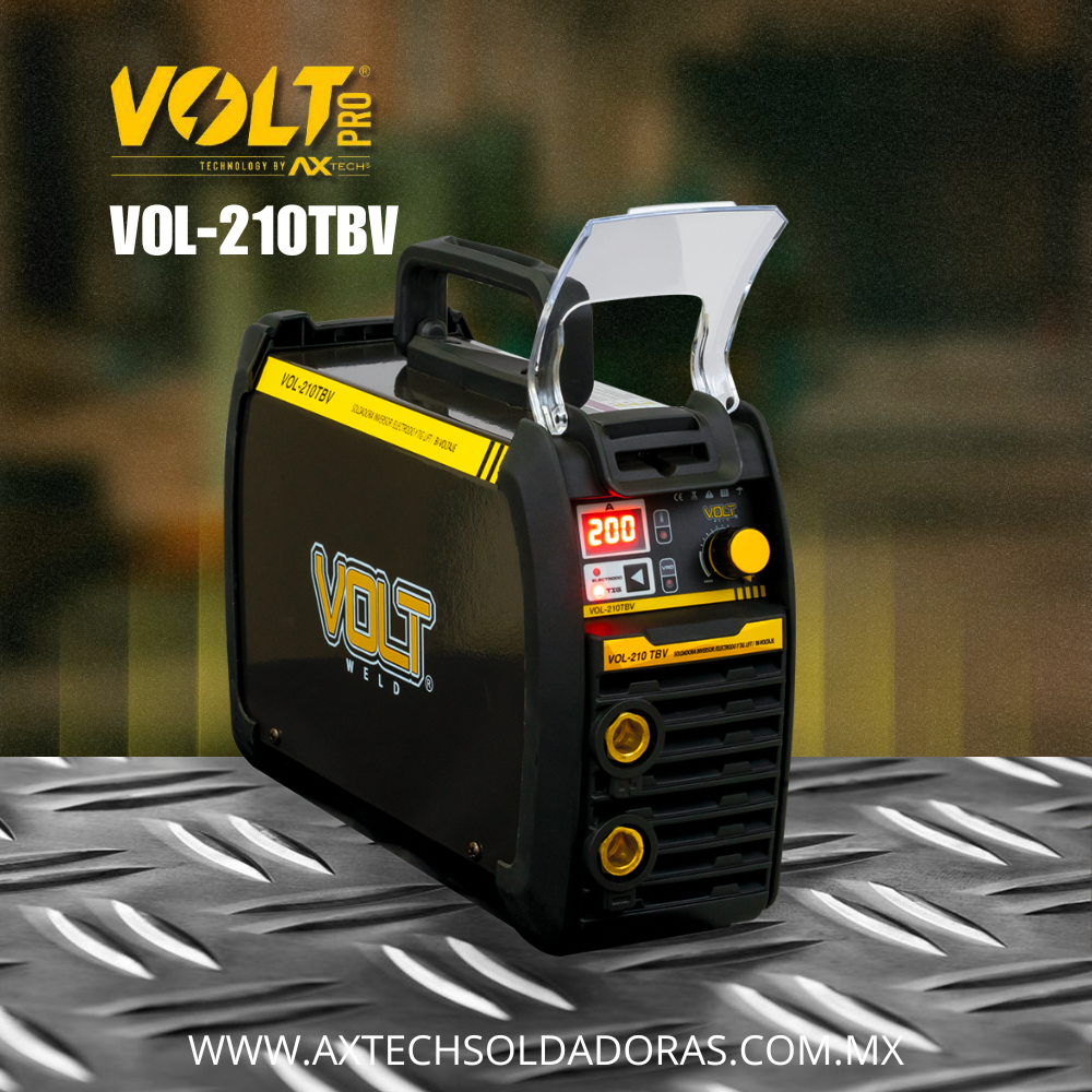 VOL-210TBV SOLDADORA INVERSOR ELECTRODO Y TIG LIFT BI-VOLTAJE 200A