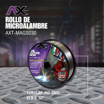 AXT-MAGS030 ROLLO DE MICROALAMBRE TUB NO GAS .030