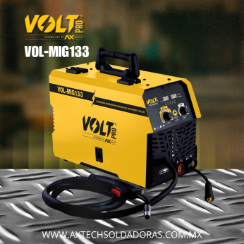 VOL-MIG133 SOLDADORA INVERSOR MIG Y ELECTRODO 120A