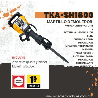 TKA-SH1800 MARTILLO DEMOLEDOR
