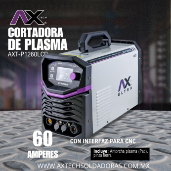 AXT-P1260LCD CORTADORA DE PLASMA INVERTER 25-60A MULTI-FASE 220-440V