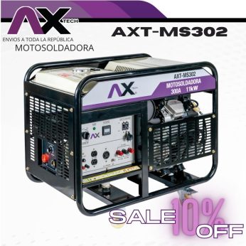 AXT-MS302 MOTOSOLDADORA A GASOLINA DE 300A, 23HP, 11000W / CA, 110-220V