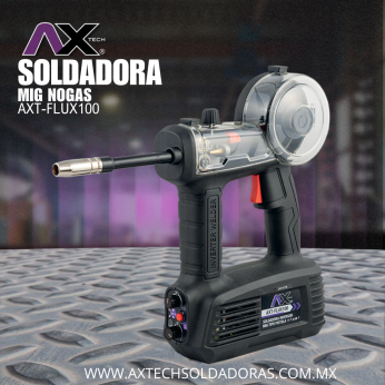 AXT-FLUX100 SOLDADORA INVERSOR MICROALAMBRE NO GAS (FLUX) TIPO PISTOLA