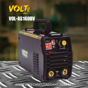 VOL-AS160BV SOLDADORA INVERSOR MMA. TIG LIFT 160A, BI VOLTAJE