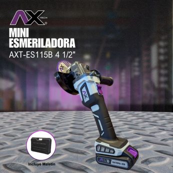 AXT-ES115B MINI ESMERILADORA A BATERIA 4 1/2″ 20V 4A