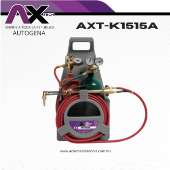 AXT-K1515A KIT DE CORTE Y SOLDADURA PORTÁTIL TIPO VICTOR CON CILINDROS SE OXIGENO Y ACETILENO