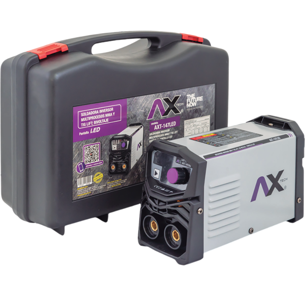 AXT-147LED SOLDADORA INVERSORA 140 AMPS BIVOLTAJE PANTALLA LED Y MALETÍN - Image 2
