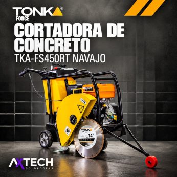 TKA-FS450RT NAVAJO CORTADORA DE CONCRETO MOTOR LONCIN 13HP, CAPACIDAD DISCO 14-20″