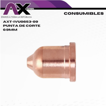 AXT-IVU0653-09 PUNTA DE CORTE PLASMA 0.9mm PARA PMX105 Y PMXM105 (45A)