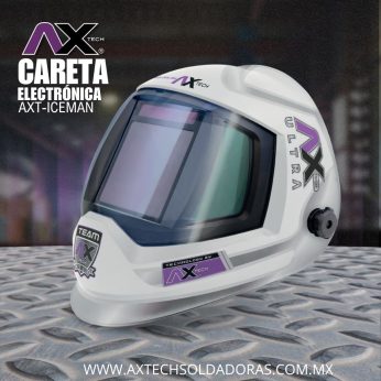 AXT-ICEMAN CARETA ELECTRÓNICA DE SOMBRA VARIABLE OPTICA 1 / 1 / 1/ 2 PROTECCION DIN16 USO SOLDAR-ESMERILAR y CORTE