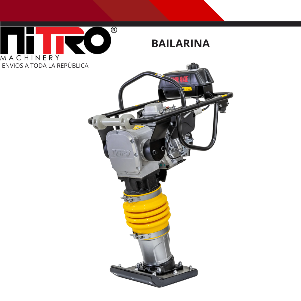 NIT-BN90R APACHE BAILARINA 75KGS MOTOR RATO 4HP, 1,430Kgs DE FUERZA DE IMPACTO