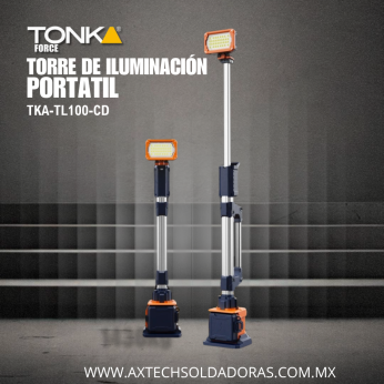 TKA-TL100-CD TORRE DE ILUMINACIÓN PORTÁTIL 4,000 LÚMENES CON BATERÍA