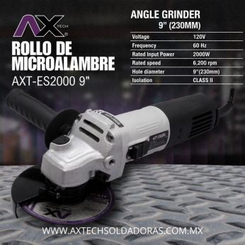 AXT-ES2000 ESMERILADORA ANGULAR 9" 2000W