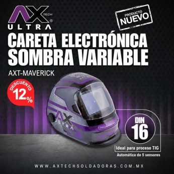 AXT-MAVERICK CARETAS ELECTRÓNICAS DE SOMBRA VARIABLE OPTICA 1 / 1 / 1/ 1 PROTECCION HASTA DIN16