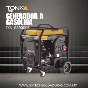 TKA-GS20000E GENERADOR 20000 Wtts, 28HP, 127/220V, MONOFASICO Y TRIFASICO, DOS PISTONES, MARCHA, BATERIA Y LLANTAS