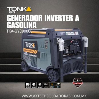 TKA-GYC9000E GENERADOR INVERTER 9,000W, 350CC, 120/240V, CARCAZA CERRADA, ENCENDIDO ELECTRICO