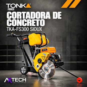 TKA-FS300RT SIOUX CORTADORA DE CONCRETO MOTOR RATO 6.5 HP, 12-14"