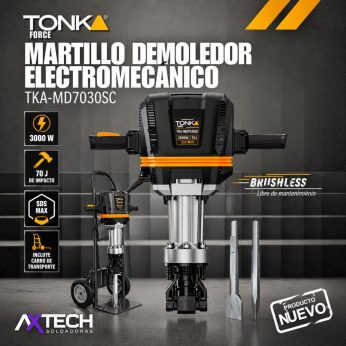 TKA-MD1610 MARTILLO DEMOLEDOR ELECTRONEUMATICO SDS MAX, 10.5KGS, 16J, 1,500W