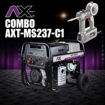 AXT-MS237-C1 MOTOSOLDADORA 50-200A, 5,500Wtts AXT-MS237, CON SOLDADORA INVERTER 100A AXT-FLUX100